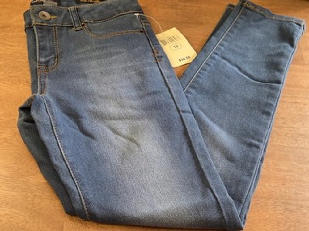 NWT Lucy Brand Zoe Jeggings Girl Size 10 Blue Stretch Denim Jeans